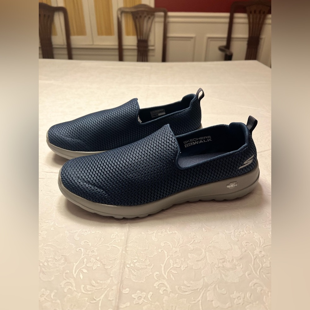 Skechers Navy Blue Slip-On Loafers - Picture 4 of 7